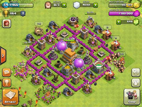 coc town hall 6 base
